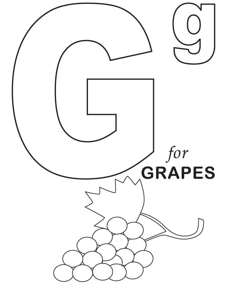 Grapes Letter G