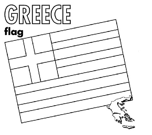 Greece Flag Coloring Page Free Printable Coloring Pages for Kids