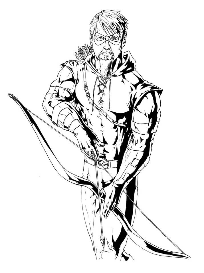Awesome Green Arrow Coloring Page - Free Printable Coloring Pages for Kids