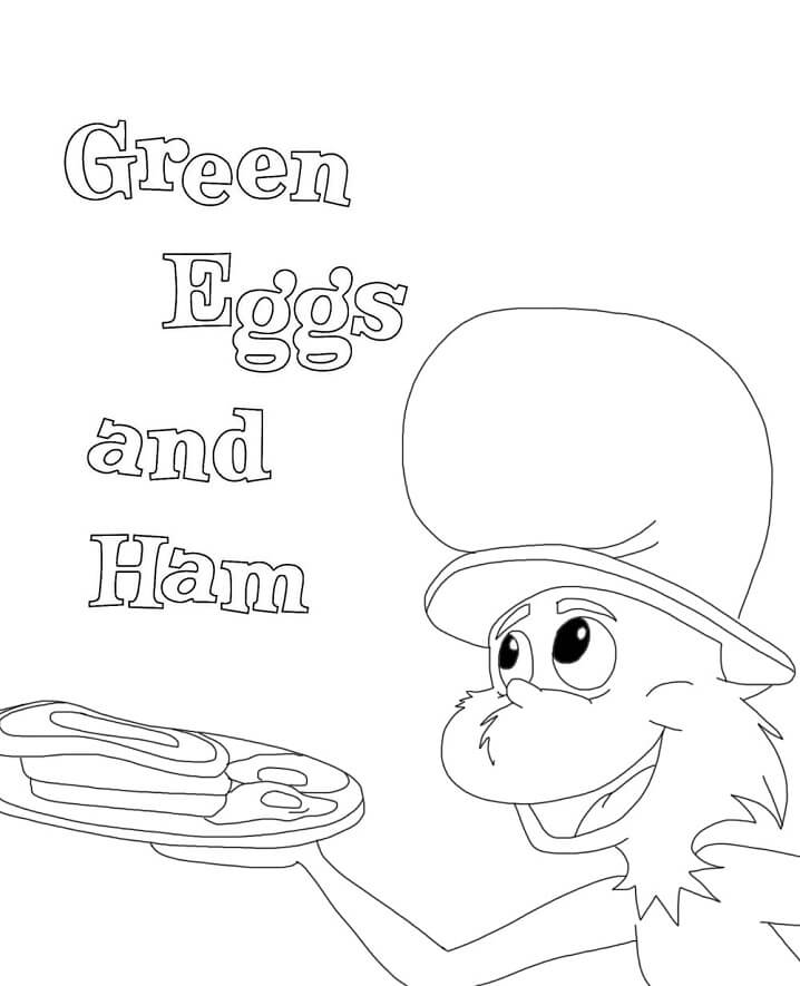 Green Eggs And Ham 3 Coloring Page Free Printable Coloring Pages For Kids