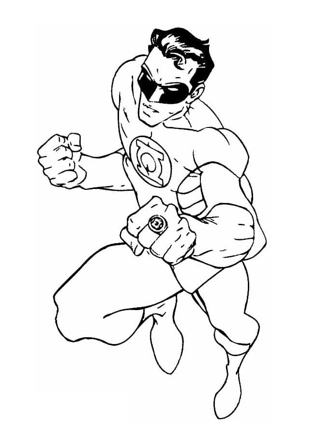 Green Lantern Coloring Pages - Free Printable Coloring Pages for Kids
