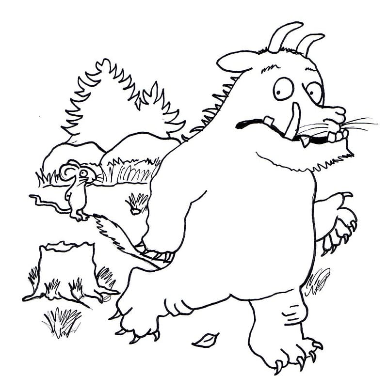Gruffalo Mouse Colouring Pages Gruffalo Mouse Colouring Pages