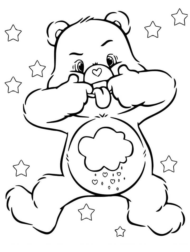 grumpy care bear coloring pages