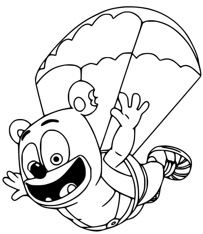 Gummy Bear Coloring Pages.