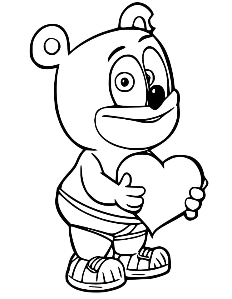 King Gummy Bear Coloring Page Free Printable Coloring Pages for Kids