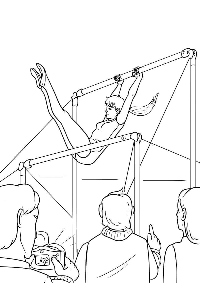 Gymnastics 20 Coloring Page   Free Printable Coloring Pages for Kids