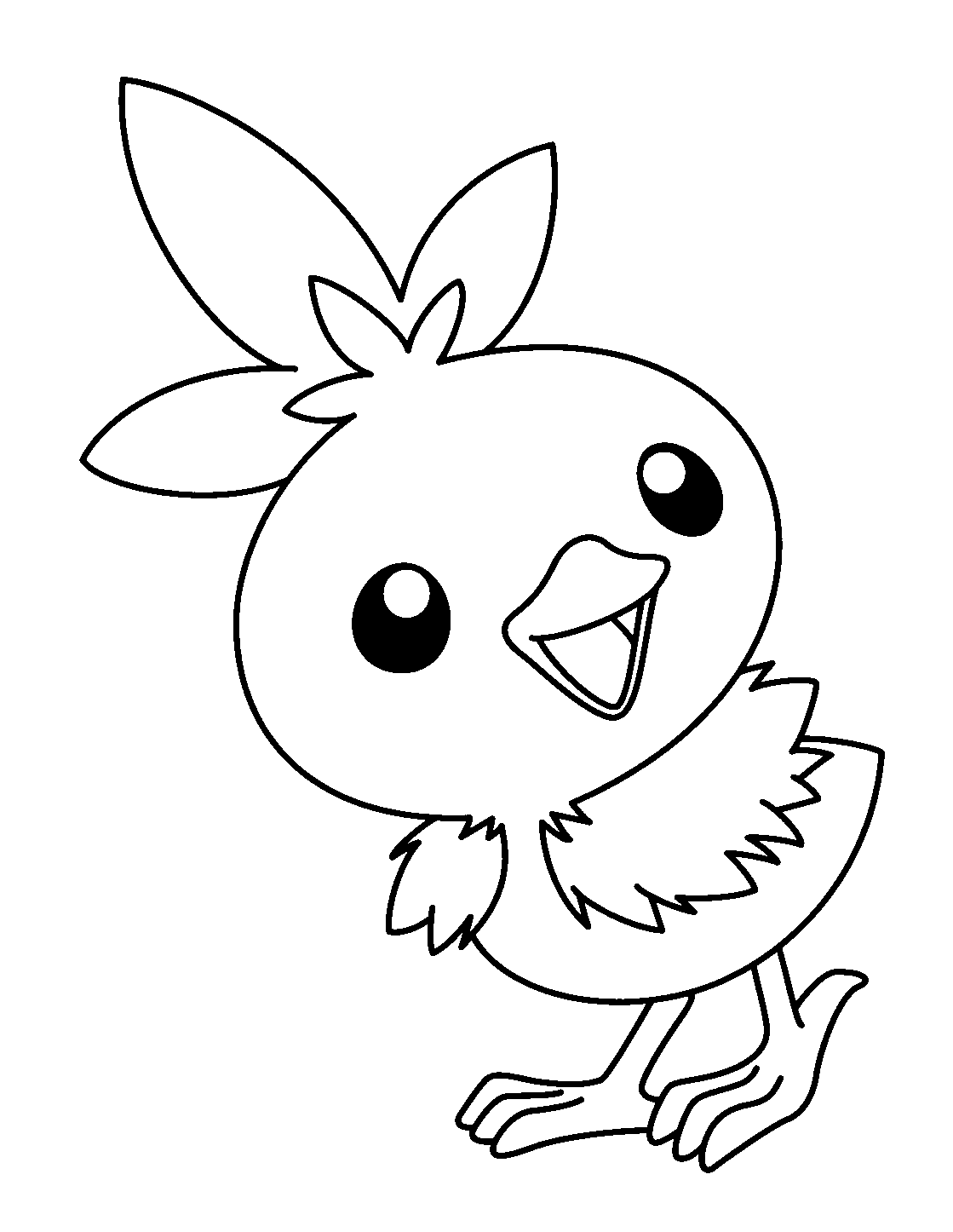 HD Torchic Picture Coloring Page - Free Printable Coloring Pages for Kids