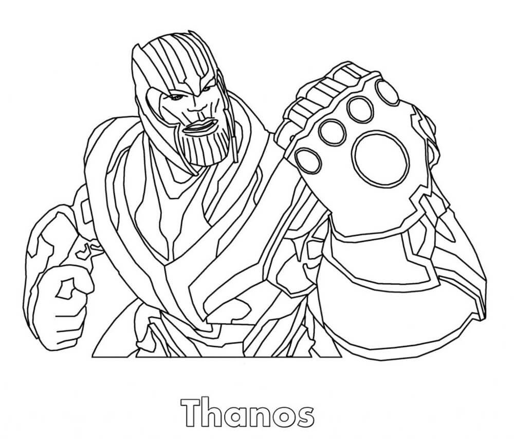 HQ Thanos Image Coloring Page   Free Printable Coloring Pages for Kids