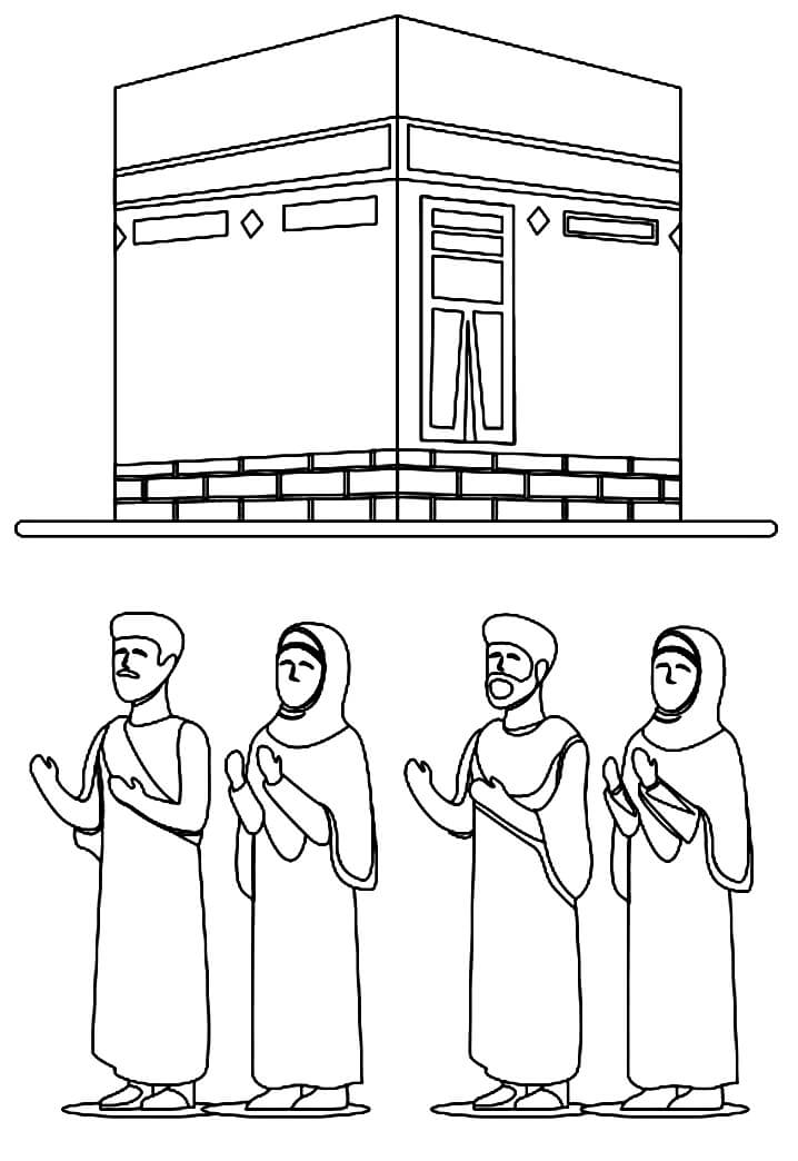 hajj islamic coloring page Islamic coloring pages quotes loves ramadan ...