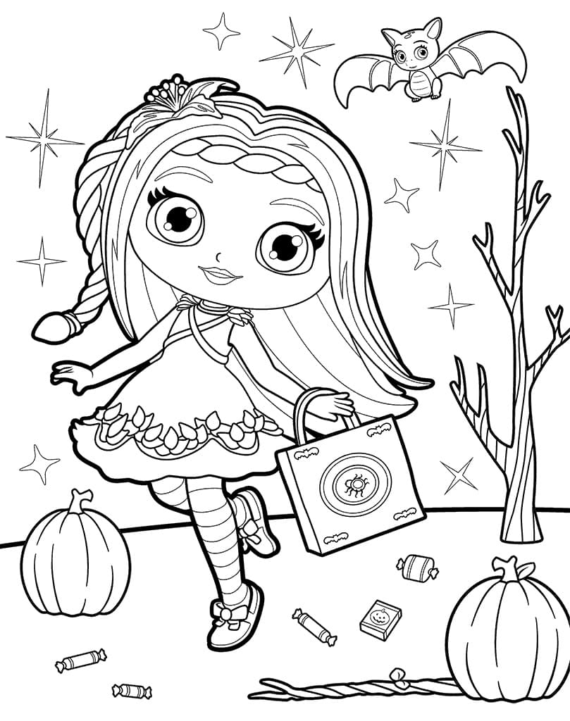 Cute Flare from Little Charmers Coloring Page - Free Printable Coloring ...