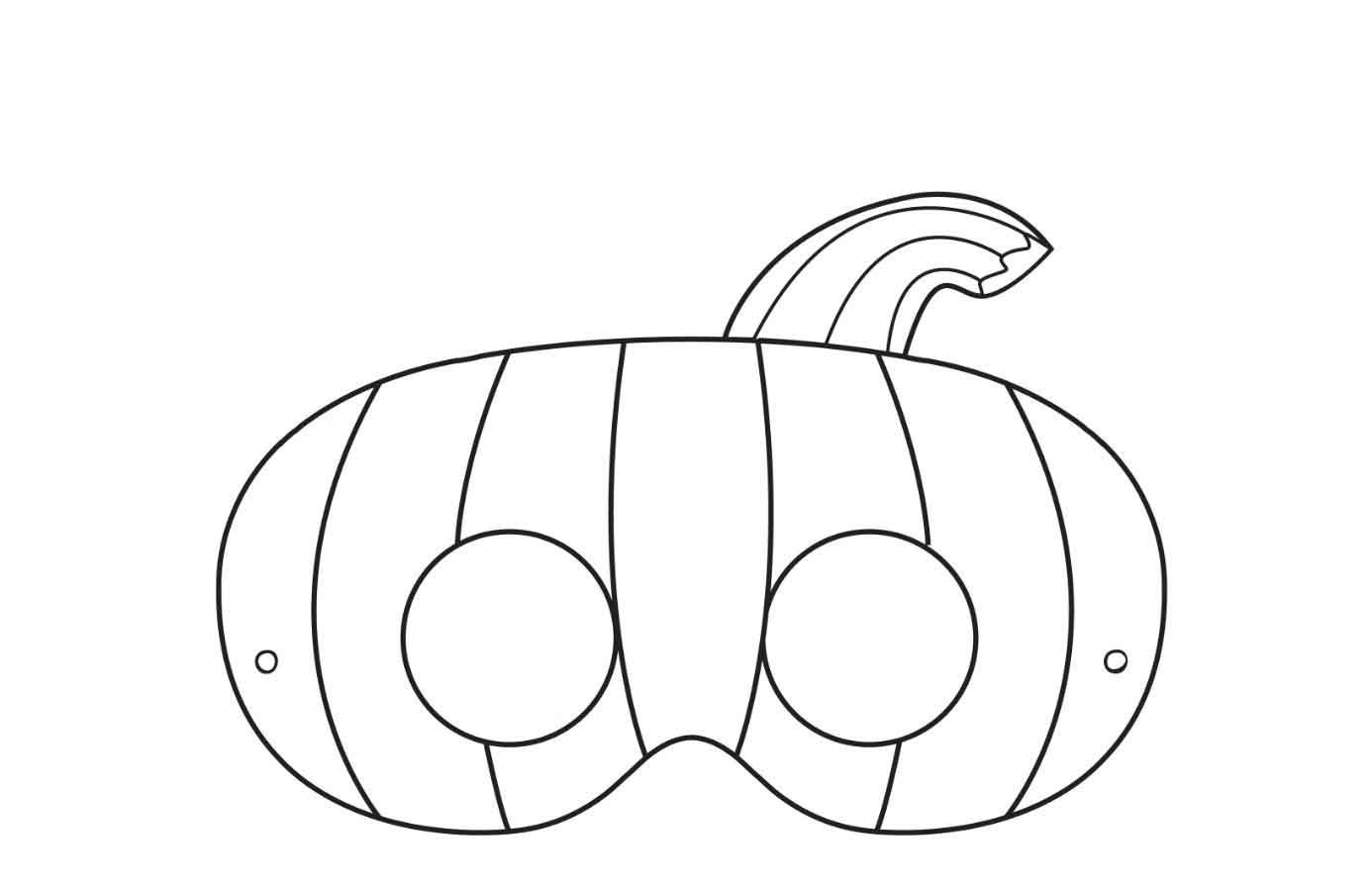 Halloween Pumpkin Mask 2 Coloring Page Free Printable Coloring Pages For Kids