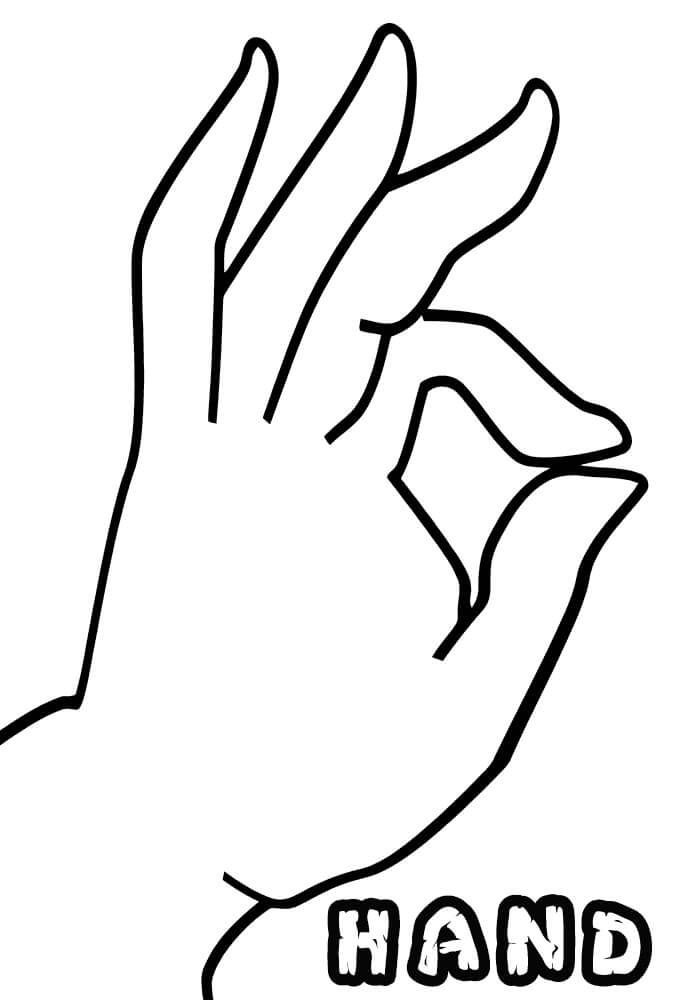 Clapping Hands Coloring Pages