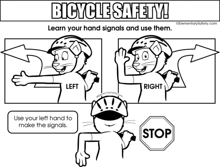 Hand Signals Bicycle Safety