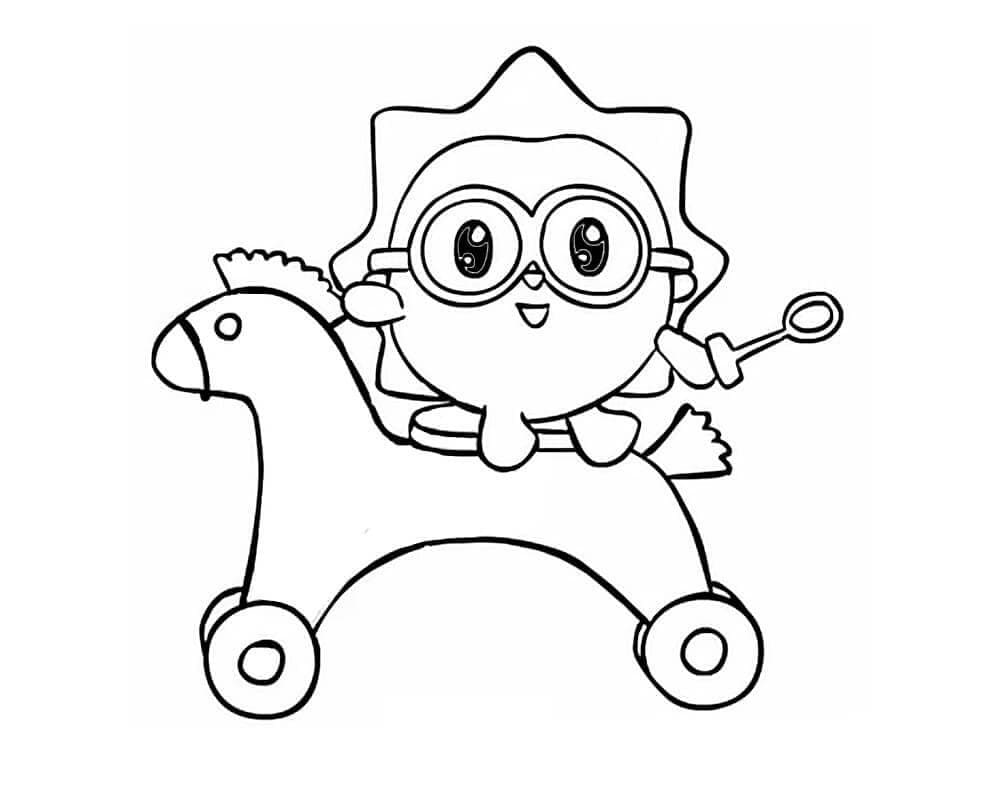 Cute Rosy from BabyRiki Coloring Page - Free Printable Coloring Pages