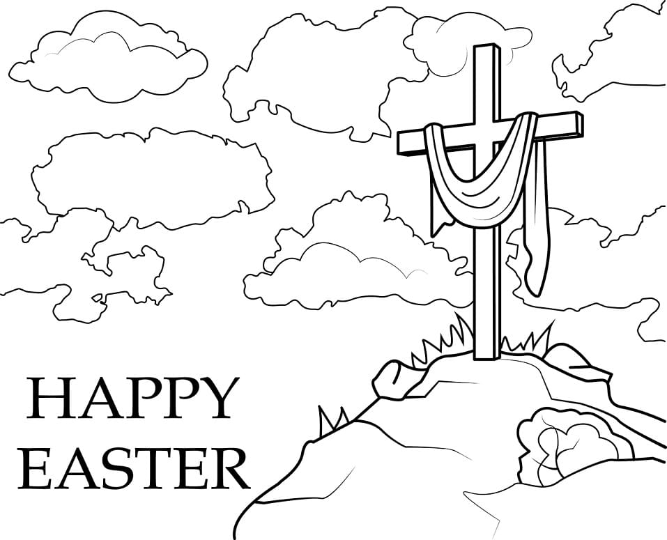 Happy Easter Cross