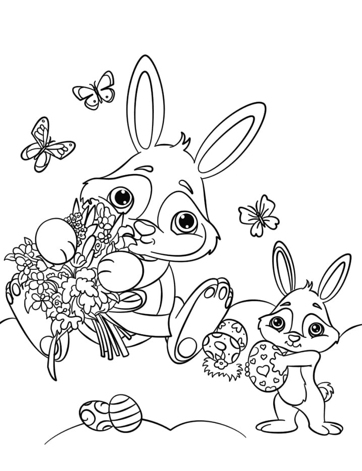 Happy Easter Rabbits