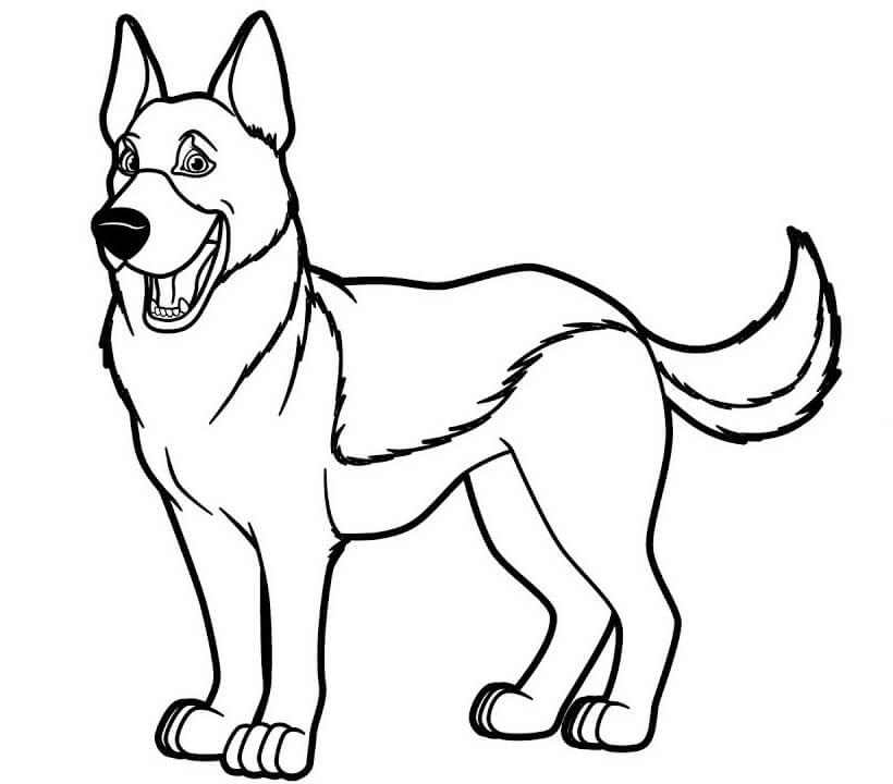 coloring pages of german shepherds