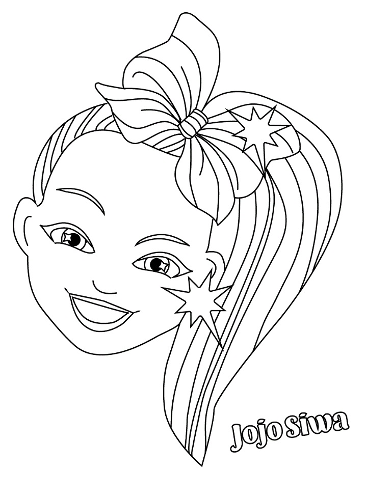 Jojo Siwa Singing Coloring Page Free Printable Coloring Pages for Kids