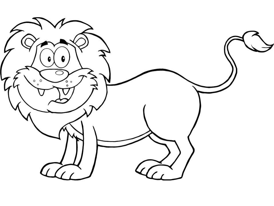 African Lion Coloring Page - Free Printable Coloring Pages for Kids