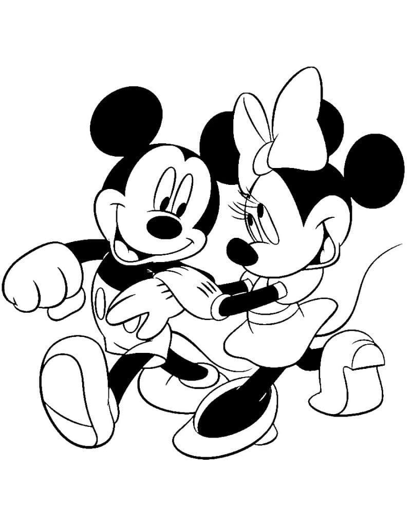Happy Mickey and Minnie