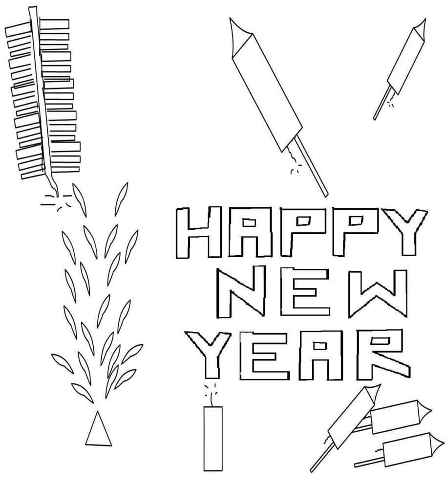 Fireworks Coloring Page Fireworks Coloring Page