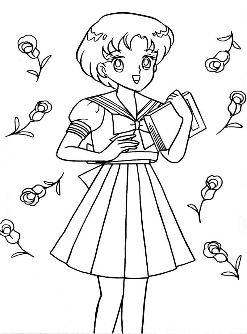 Cute Sailor Moon Coloring Page - Free Printable Coloring Pages for Kids