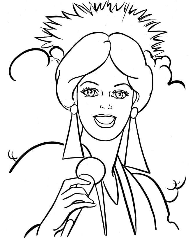 Singer Coloring Pages - Free Printable Coloring Pages for Kids