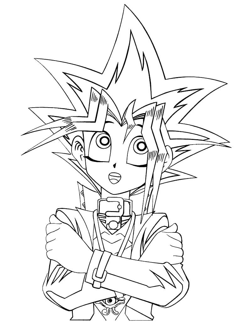 Yu-Gi-Oh Coloring Page - Free Printable Coloring Pages for Kids