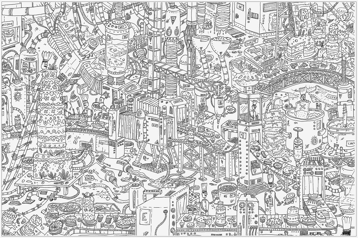 hard city coloring page free printable coloring pages for kids