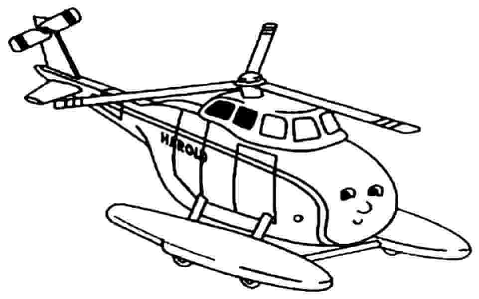 Harold Helicopter Coloring Page - Free Printable Coloring Pages for Kids