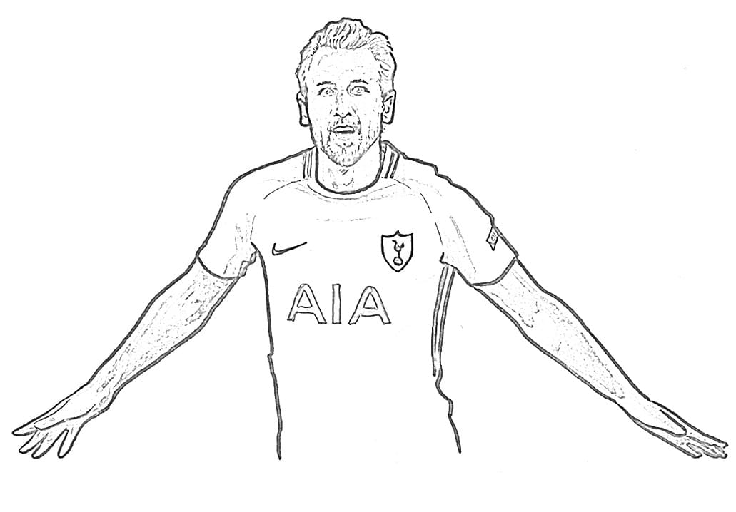  Harry Kane Coloring Pages