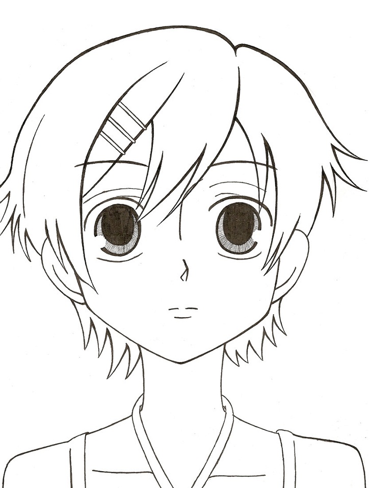 Haruhi Fujioka 1 Coloring Page - Free Printable Coloring Pages for Kids