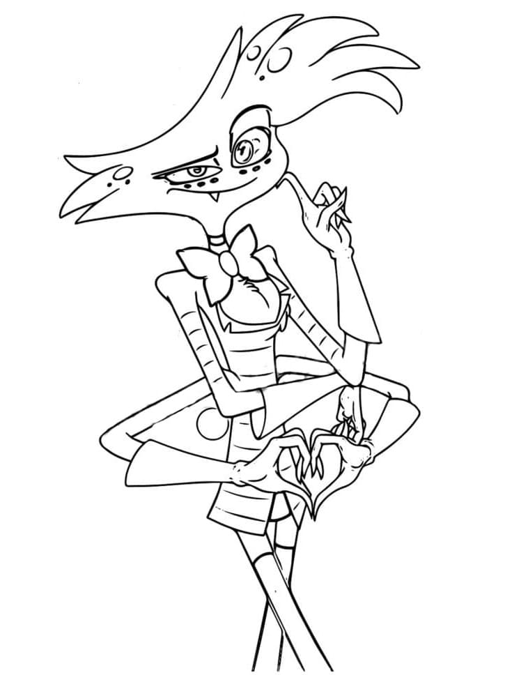 How To Draw Angel Dust From Hazbin Hotel Barry Morrises Coloring Pages