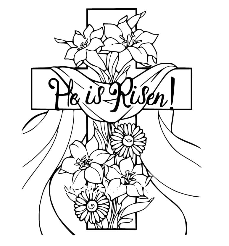 880 Collections Coloring Pages He Is Risen  Free