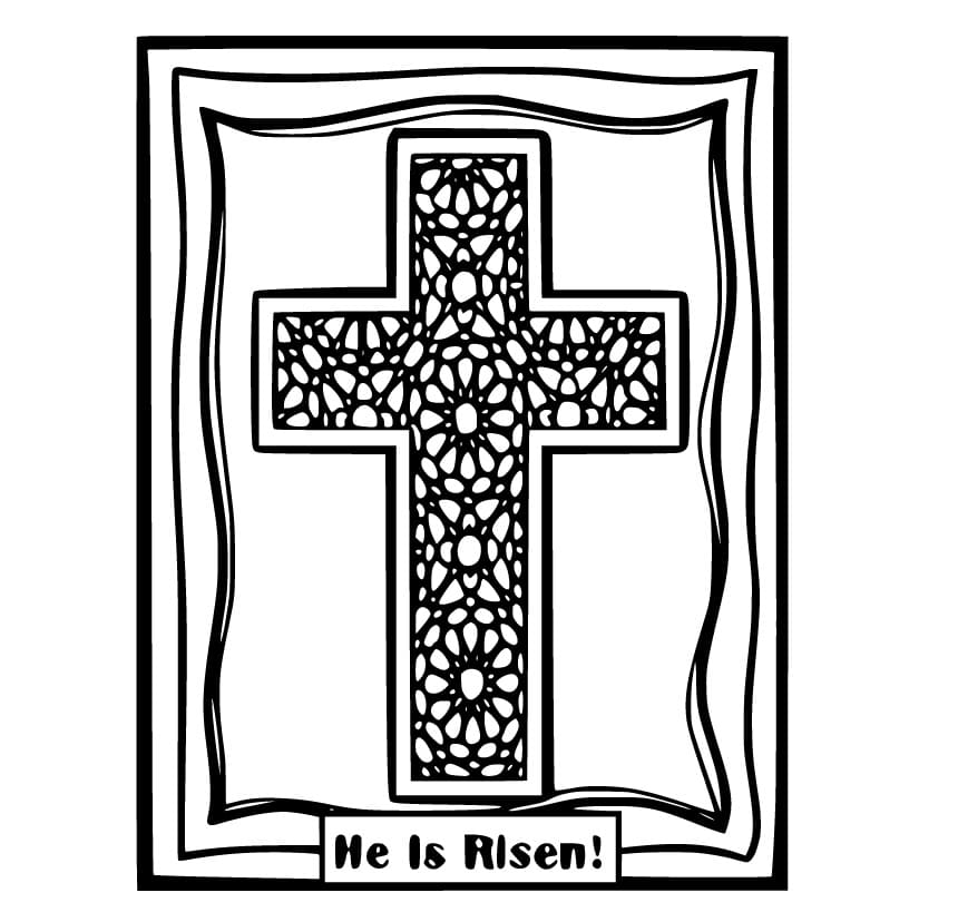 He Is Risen Free Printable Coloring Pages