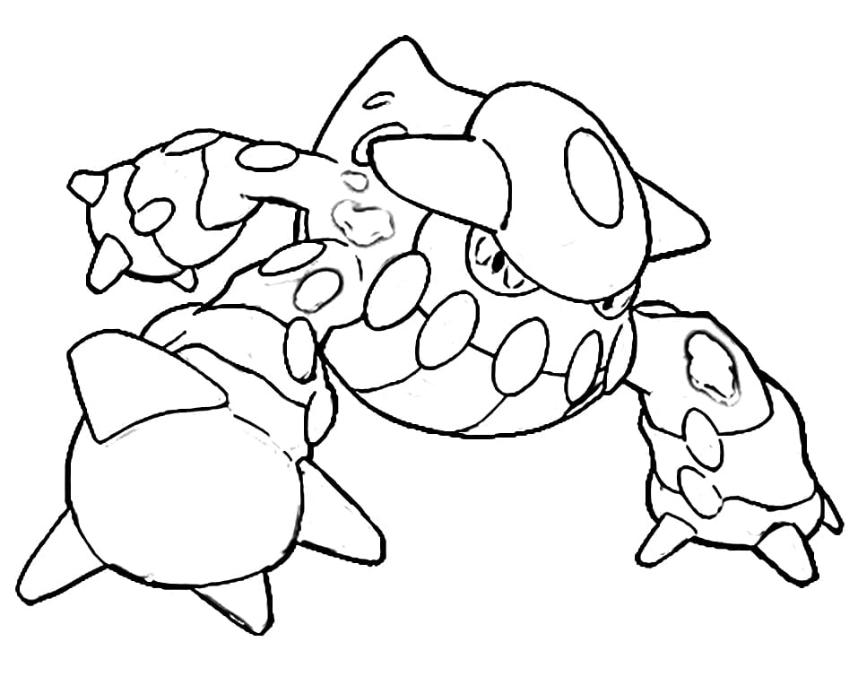 heatran coloring page online pokemon