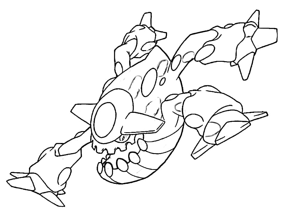 heatran coloring page pokemon