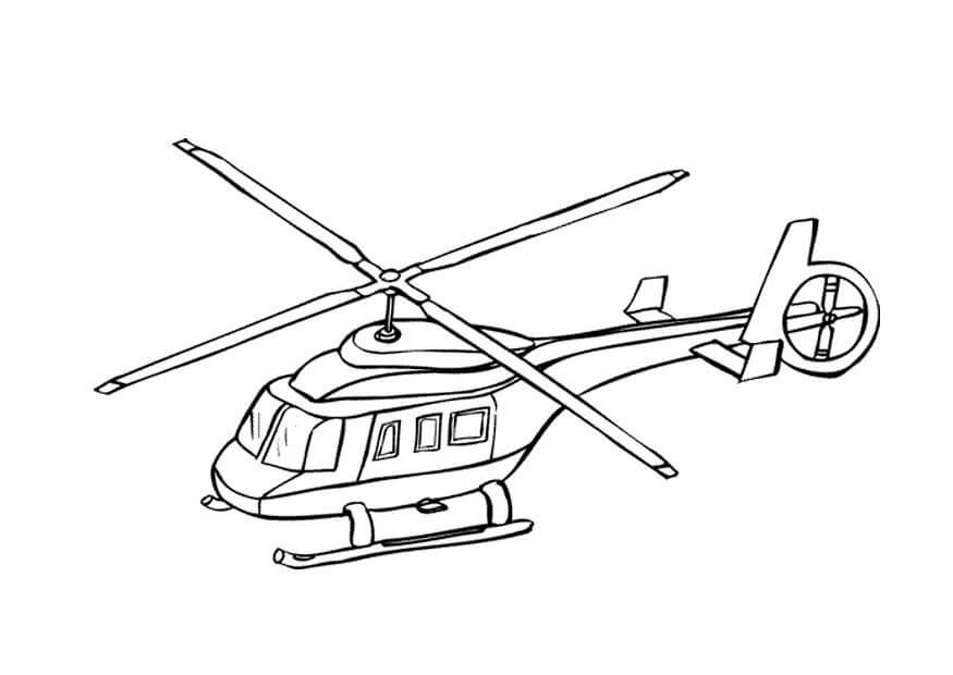 Helicopter 5 Coloring Page - Free Printable Coloring Pages for Kids