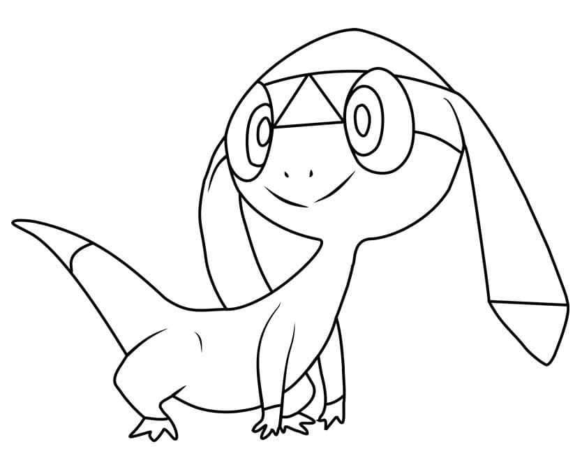 Funny Helioptile Pokemon Coloring Page - Free Printable Coloring Pages