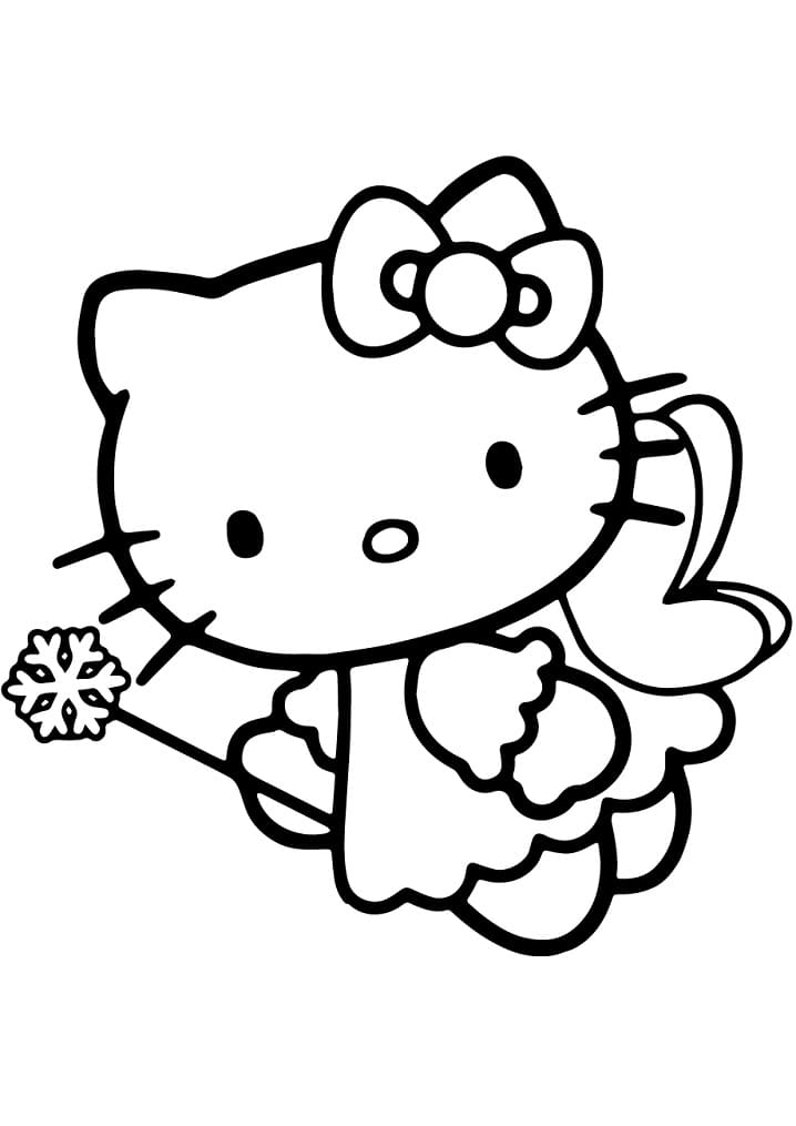 Princess Hello Kitty Coloring Page - Free Printable Coloring Pages for Kids