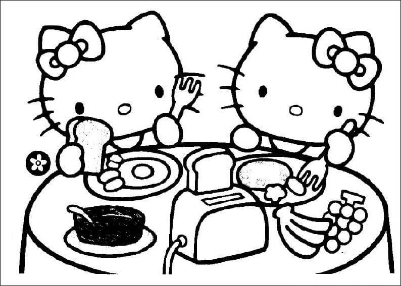 coloring pages breakfast