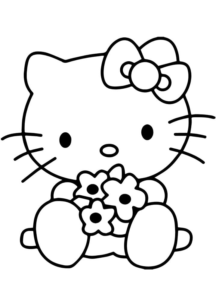 Hello Kitty with Flowers