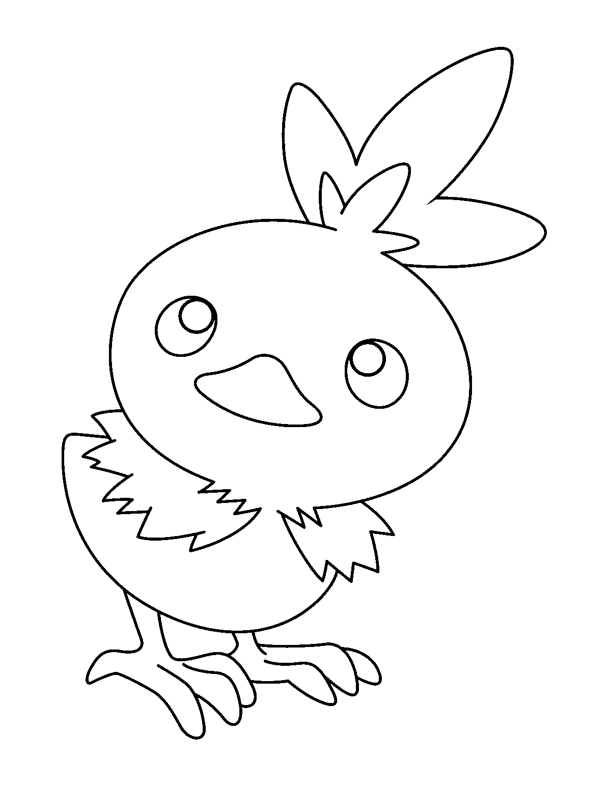 Torchic Coloring Pages - Free Printable Coloring Pages for Kids