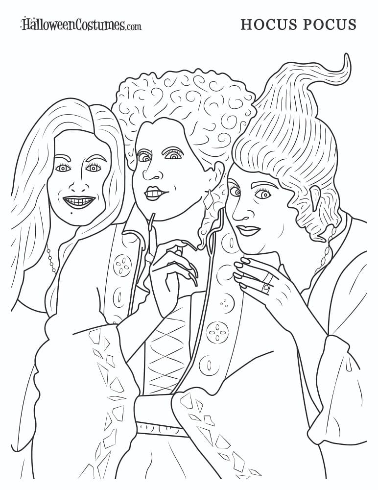 Hocus Pocus To Color Coloring Page Free Printable Coloring Pages For Kids