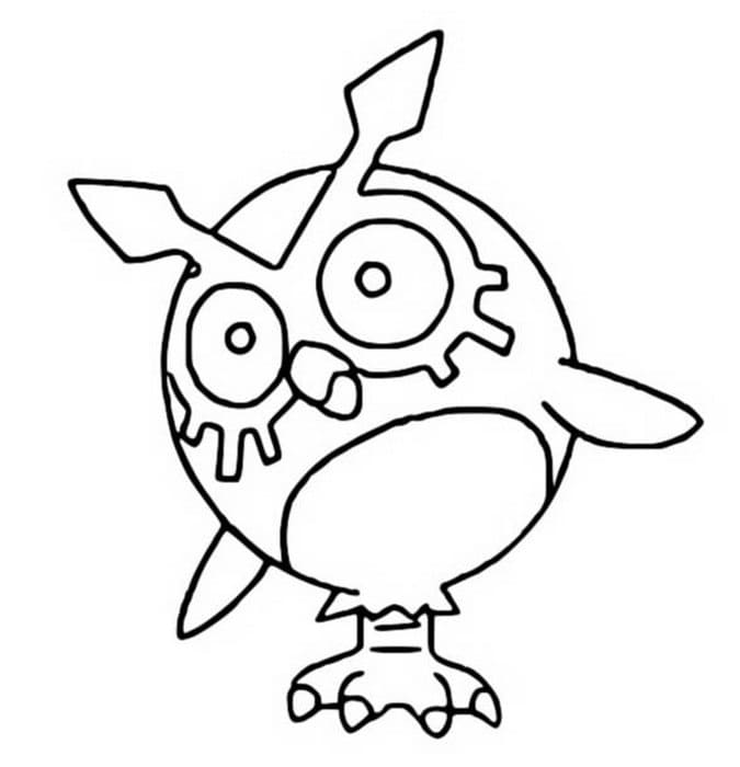 printable hoothoot coloring pages pokemon