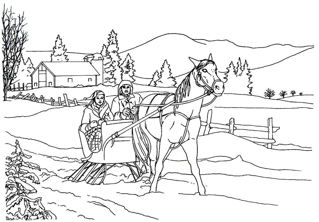 Horse and Sleigh