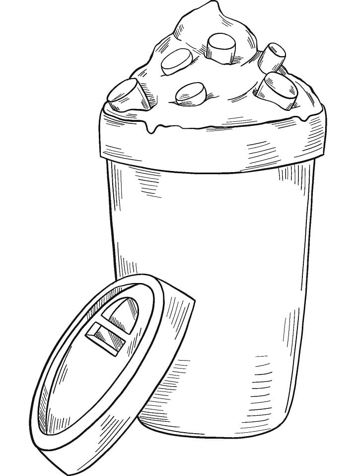 Hot Chocolate Coloring Page