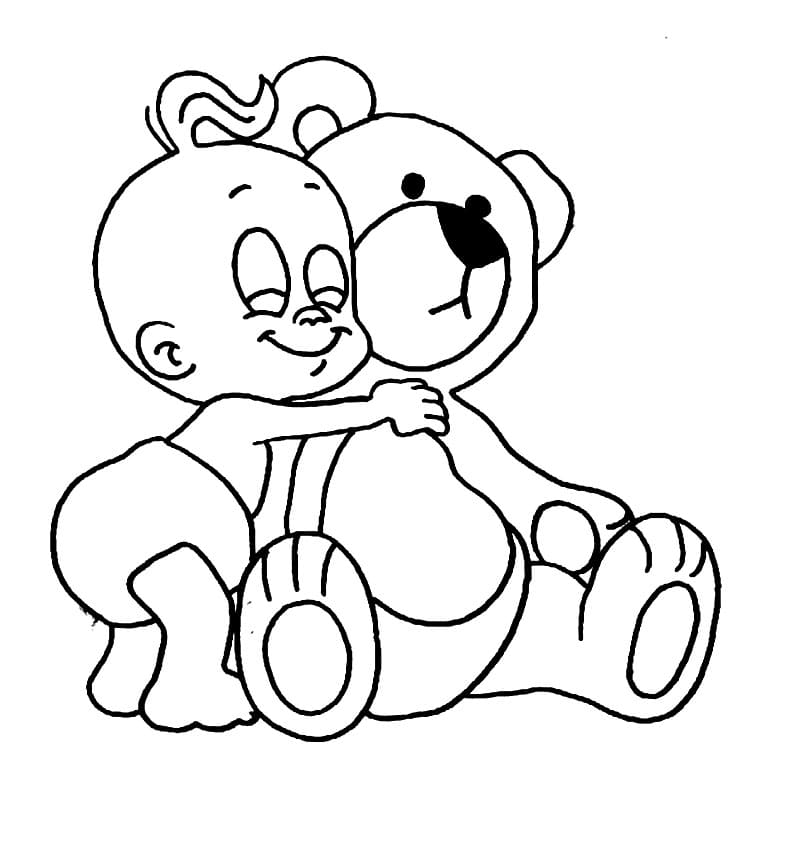 Hugging Teddy Bear Winni Windel