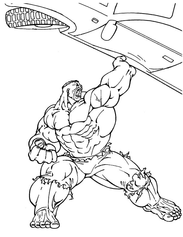 Hulk Lifting a Car