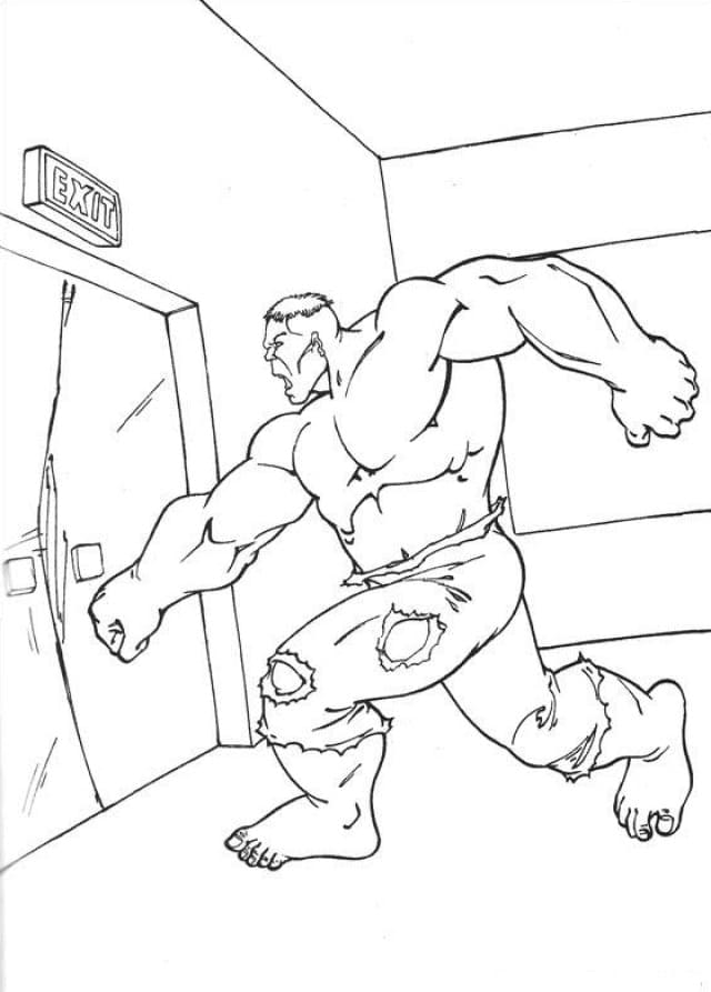Hulk Punching Elevator